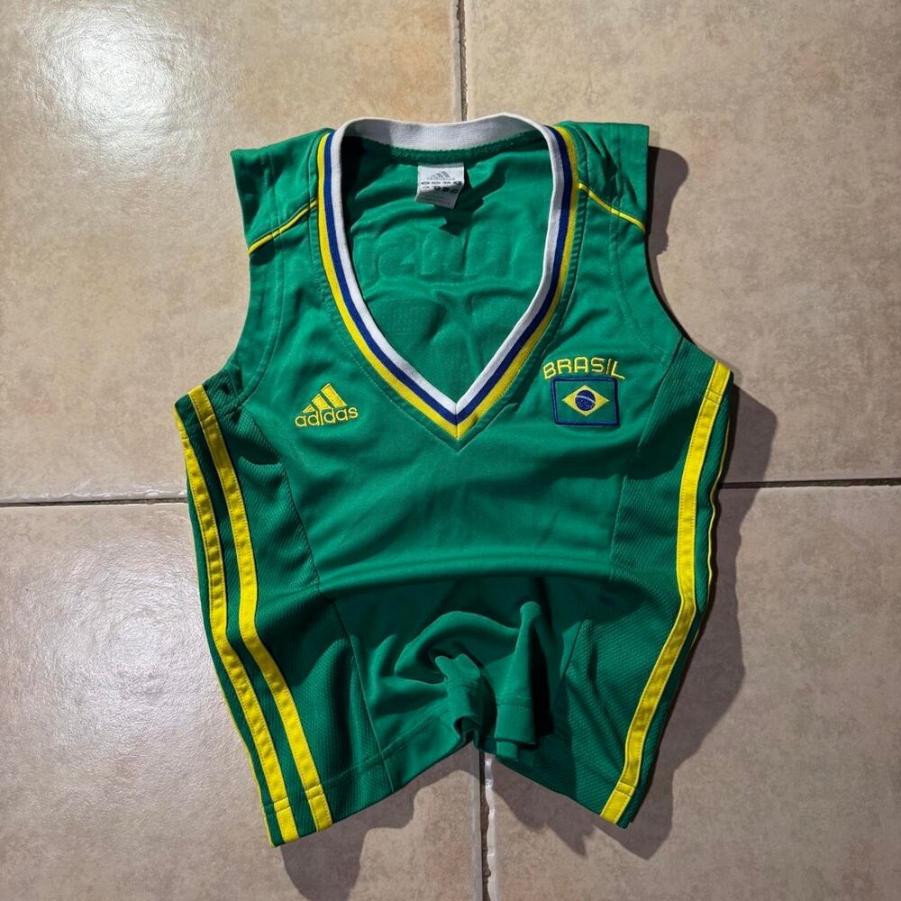 Vintage y2k 2000s adidas brazil jersey size XS in Womens